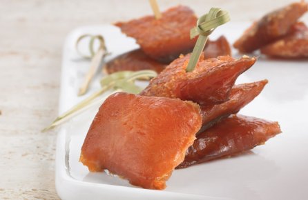 BOUCHÉES DE SAUMON AU SIROP D'ÉRABLE
