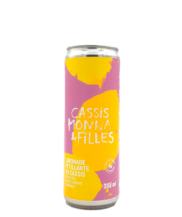 Limonade pétillante au cassis