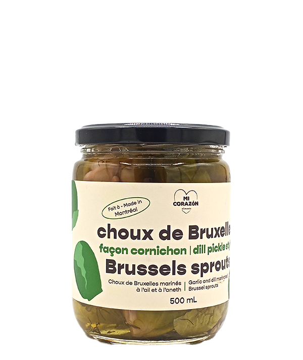 Choux de Bruxelles marinés façon cornichon
