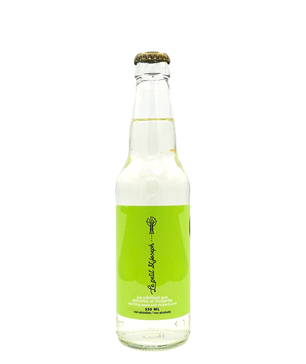 Jus pétillant aux pommes et rhubarbe