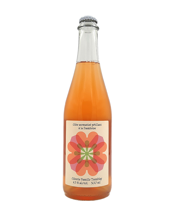 Cidre pétillant aromatisé à la framboise