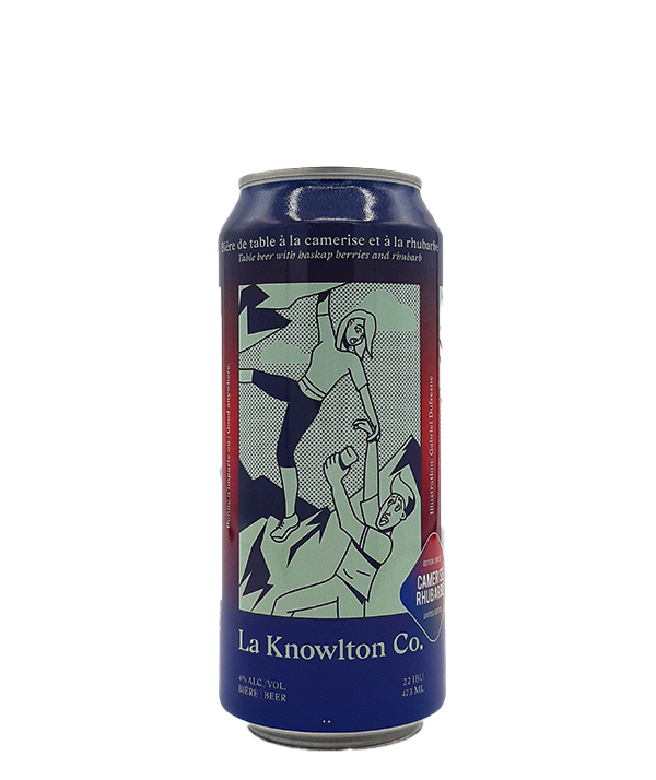 Bière de table camerise et rhubarbe