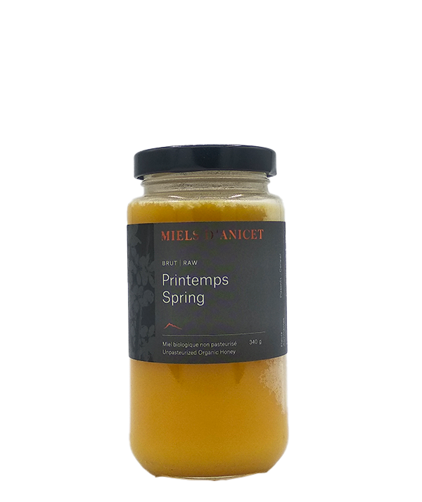 Miel de printemps brut biologique
