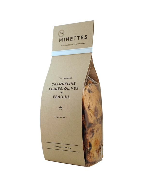 Craquelins aux figues, olives et fenouil