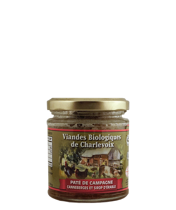 Pâté de Campagne Canneberges et Sirop d'Érable