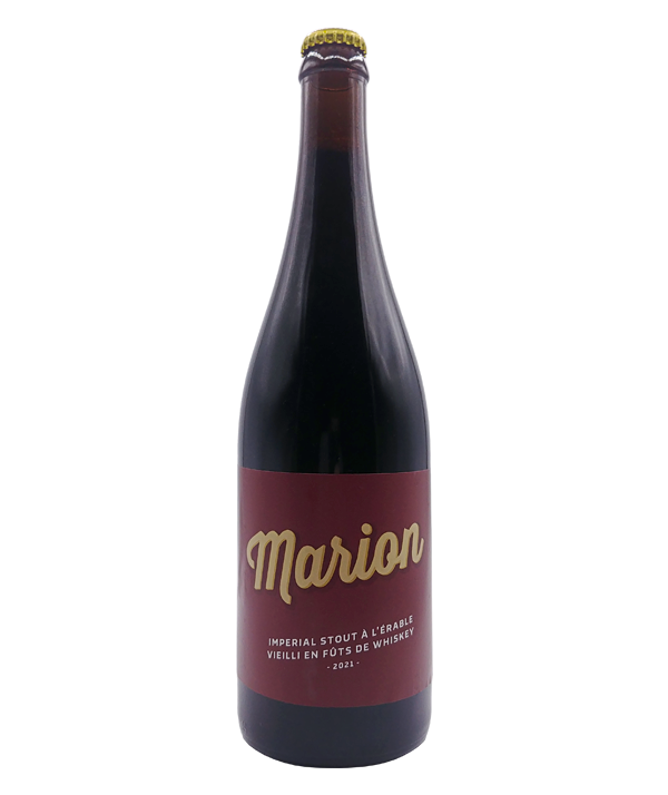 Veux-tu une bière, Alchimiste, Marion Imperial Stout à l'érable vieilli en fûts de whiskey, Bière microbrasserie, Livraison Montréal