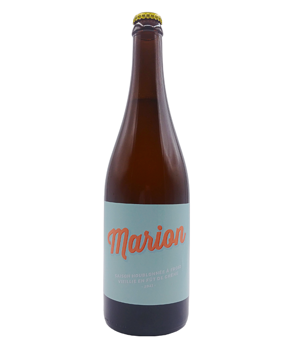 Veux-tu une bière, Alchimiste, Marion Saison houblonnée à froid vieilli en fût de chêne, Bière microbrasserie, Livraison Montréal