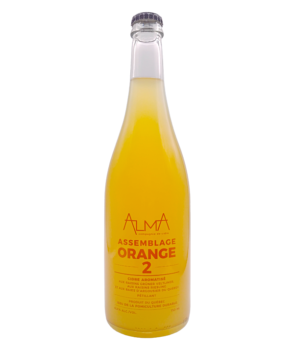 Veux-tu une bière, Cidrerie Alma, Assemblage Orange 2, Cidre du Québec, Livraison Montréal
