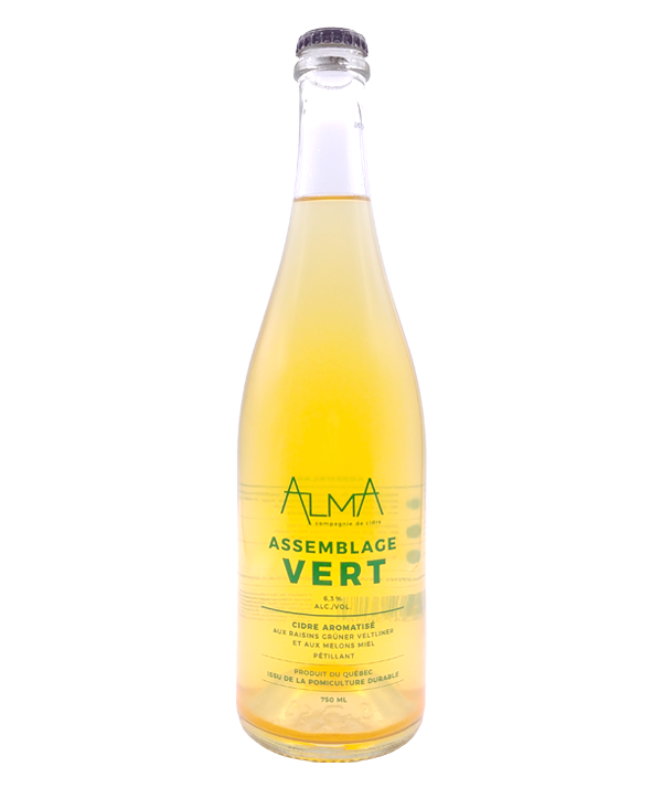 Veux-tu une bière, Cidrerie Alma, Assemblage Vert, Cidre du Québec, Livraison Montréal