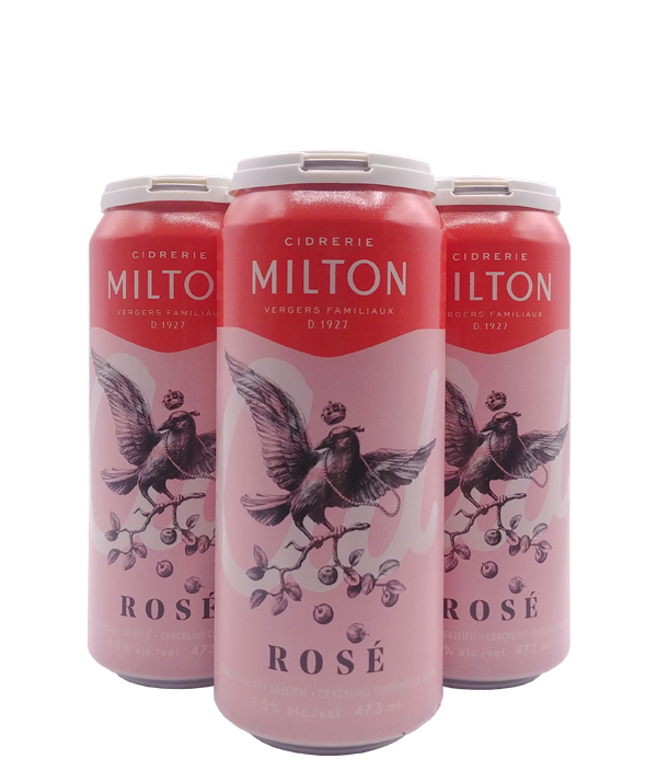 Veux-tu une bière, Cidrerie Milton, CID Rosé (4Pack), Cidre du Québec, Livraison Montréal