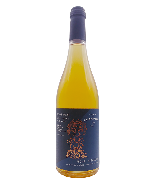 Veux-tu une bière, Domaine des Salamandres, Poiré Plat, Vin du Québec, Livraison Montréal