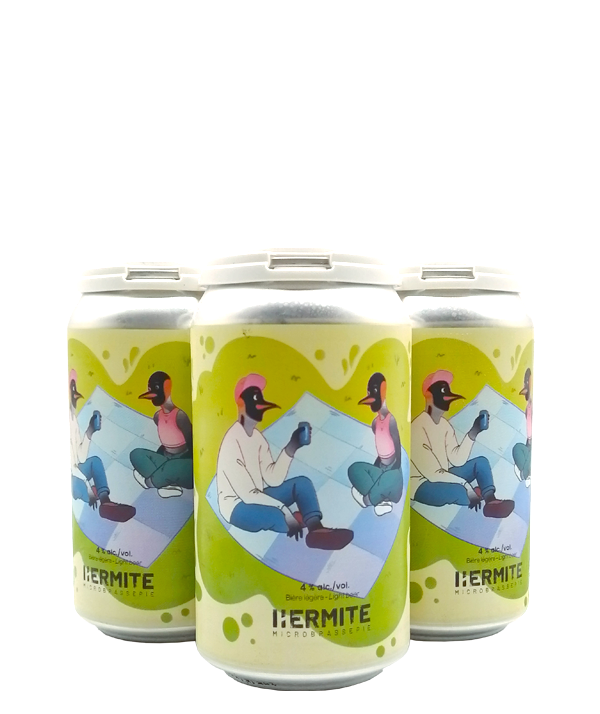 Veux-tu une bière, L'Hermite, Saison Pingouin 4Pack, Bière microbrasserie, Livraison Montréal