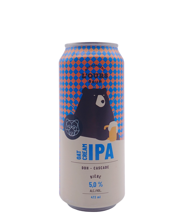 Veux-tu une bière, L'ours brun, oat cream ipa ddh cascade, Bière microbrasserie, Livraison Montréal
