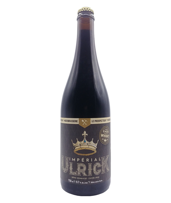 Veux-tu une bière, Le Prospecteur, Impérial Ulrick Whisky, Bière microbrasserie, Livraison Montréal