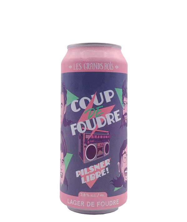 Veux-tu une bière, Les Grands Bois, Coup de Foudre Pilsner Libre!, Bière microbrasserie, Livraison Montréal