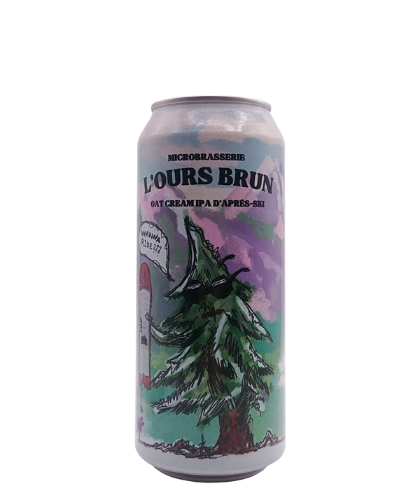 Veux-tu une bière, Microbrasserie l'ours brun, Oat Cream IPA d'après ski, Bière microbrasserie, Livraison Montréal