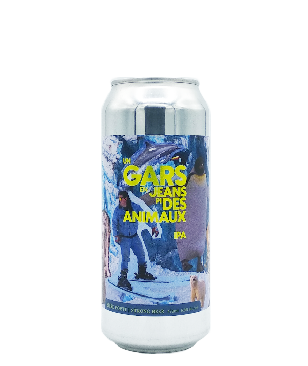 Un gars en jeans pi des animaux