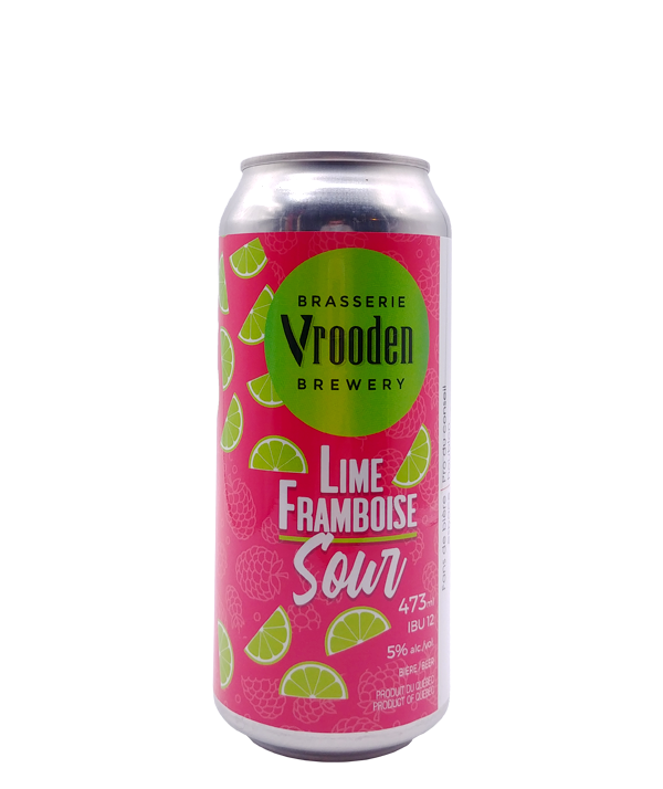 Veux-tu une bière, Vrooden, Sour lime framboise, Bière microbrasserie, Livraison Montréal