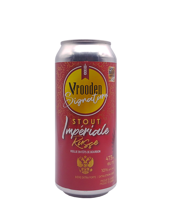 Veux-tu une bière, Vrooden, Stout impériale russe bourbon, Bière microbrasserie, Livraison Montréal