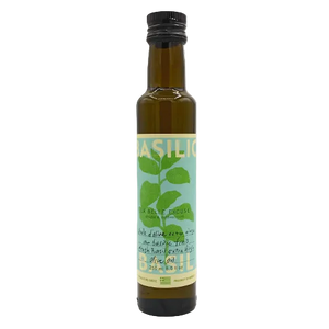 Huile d'olive extra vierge au basilic frais