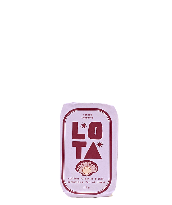 Lota - petoncles à l'ail et piment