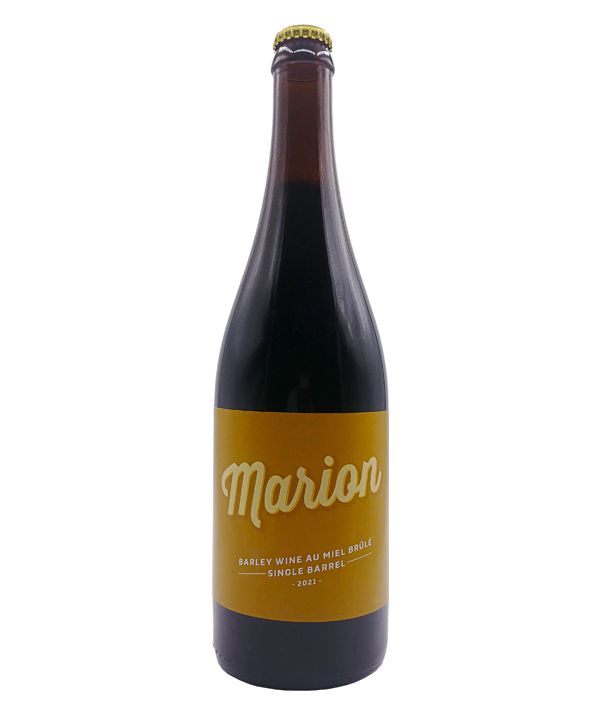 Veux-tu une bière, Alchimiste, Marion Barley Wine au miel brûlé single barrel, Bière microbrasserie, Livraison Montréal