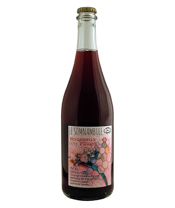 Veux-tu une bière, cidrerie le somnambule, Mousseux Rouge, Vin du Québec, Livraison Montréal