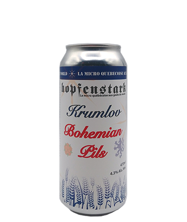 Veux-tu une bière, Hopfenstark, Krumlow Bohemian Pils, Bière microbrasserie, Livraison Montréal
