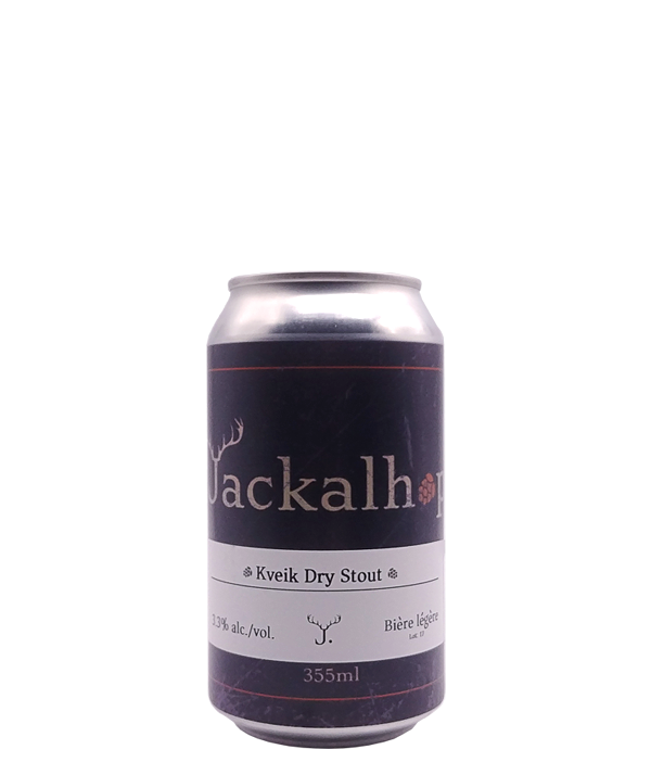 Veux-tu une bière, Jackalhop, Kveik Dry Stout, Bière microbrasserie, Livraison Montréal