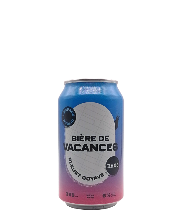 Veux-tu une bière, L'espace public, Bière de vacances bleuet goyave, Bière microbrasserie, Livraison Montréal