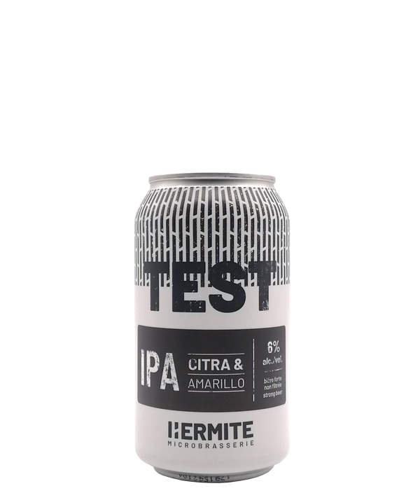 Veux-tu une bière, L'Hermite, IPA Test Citra Amarillo, Bière microbrasserie, Livraison Montréal