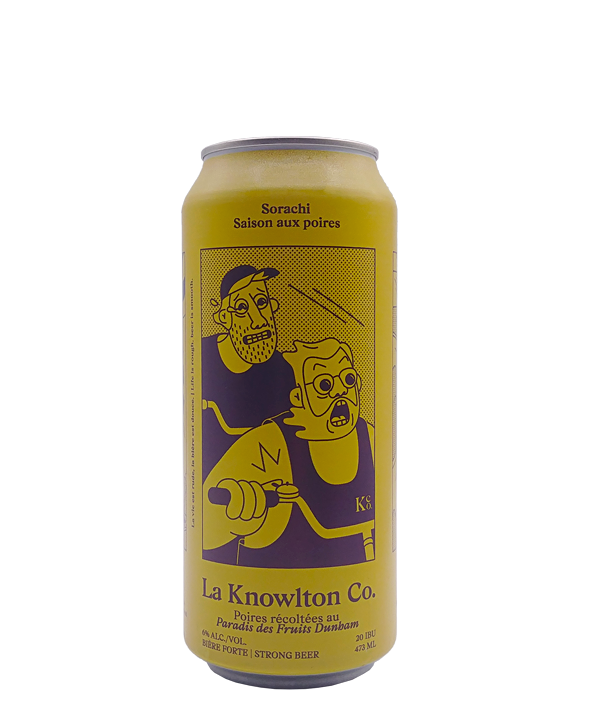 Veux-tu une bière, La Knowlton Co., Sorachi Saison aux poires, Bière microbrasserie, Livraison Montréal
