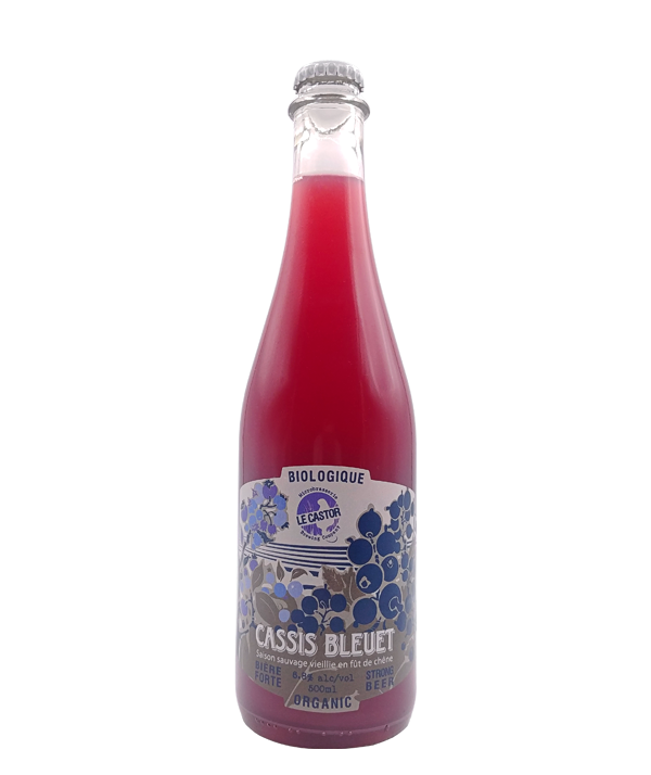 Veux-tu une bière, Le Castor, Cassis Bleuet, Bière microbrasserie, Livraison Montréal