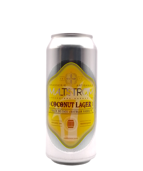 Veux-tu une bière, Maltstrom, Coconut Lager, Bière microbrasserie, Livraison Montréal